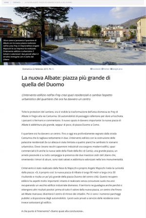 La Provincia di Como: La nuova Albate